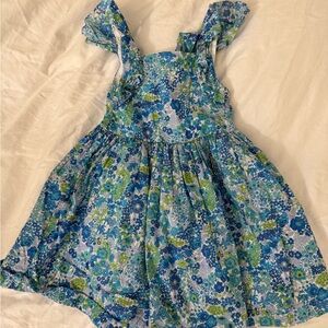 Jacadi Casual Dress in Elegant Blue Floral